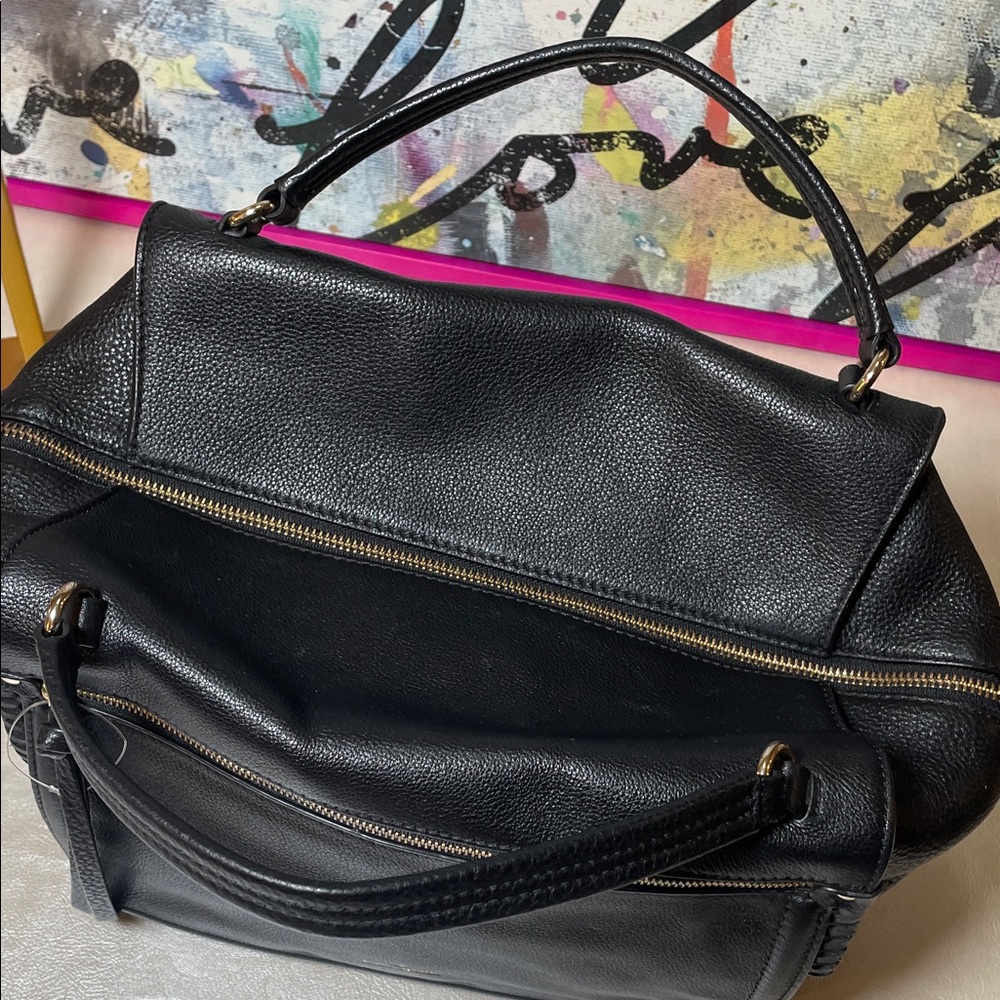 kate spade Ashby Place Abbott Black Leather Satchel with Gold Hardware - Picture 12 of 16